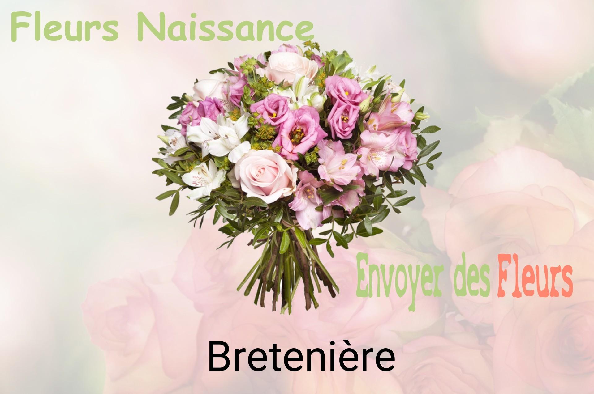 Bouquet de fleurs de naissance livré à Bretenière